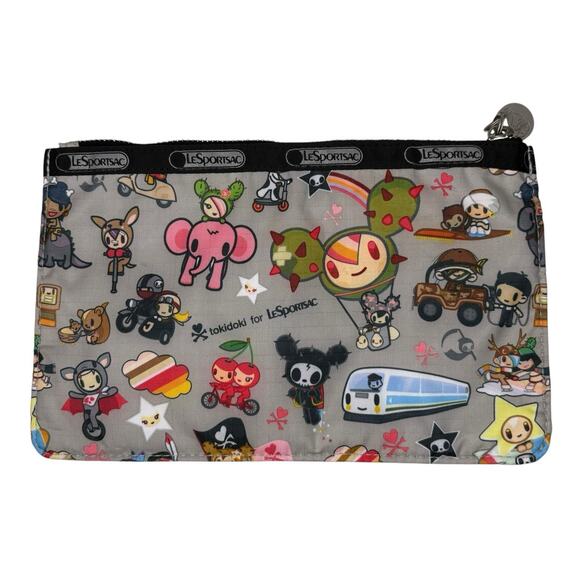 Tokidoki for LeSportsac Caramella Pouch – Retired Trasporto Gray Rare NWOT - Picture 2 of 5